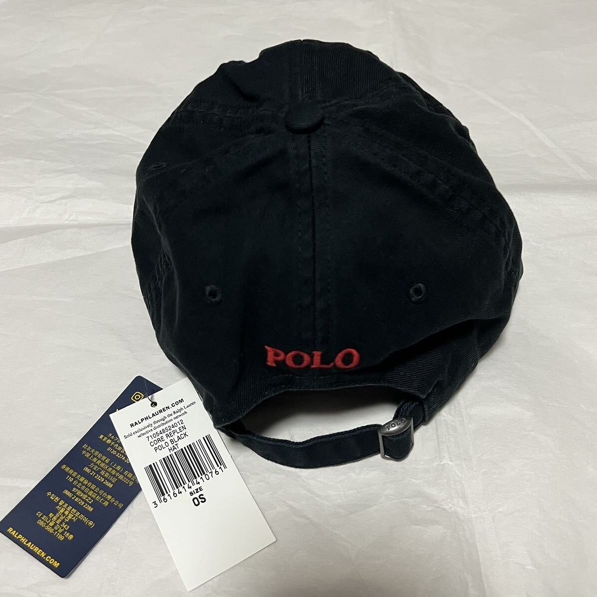 新品 POLO RALPH LAUREN ポロ ラルフローレンCLASSIC CAP クラシック キャップ 帽子 ブラック ベースボールキャップ