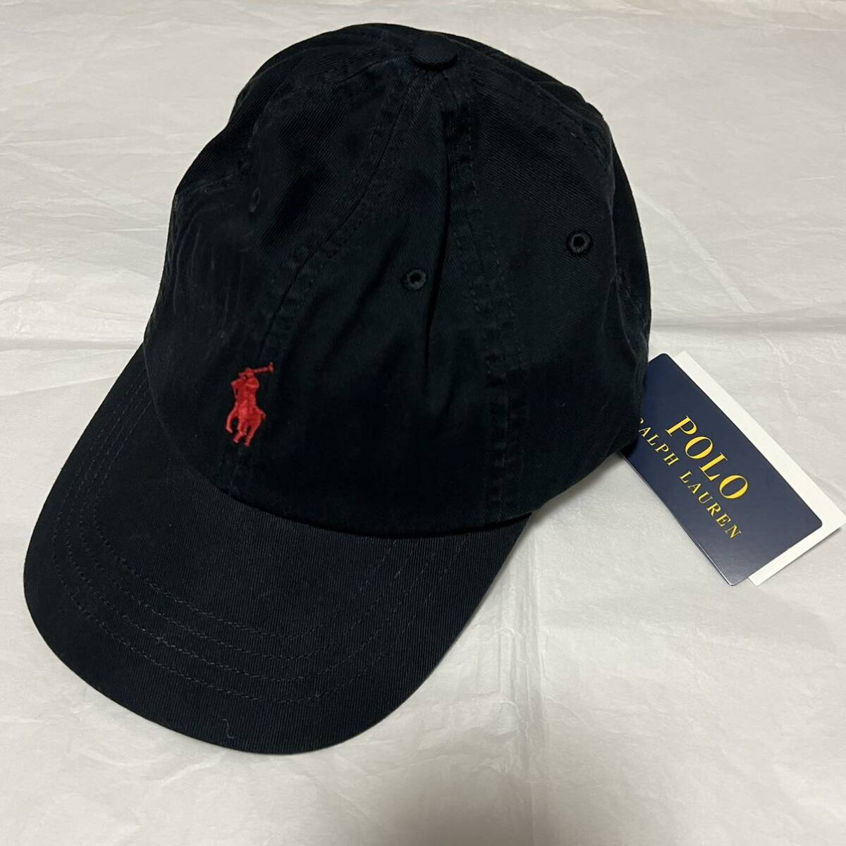 新品 POLO RALPH LAUREN ポロ ラルフローレンCLASSIC CAP クラシック キャップ 帽子 ブラック ベースボールキャップ