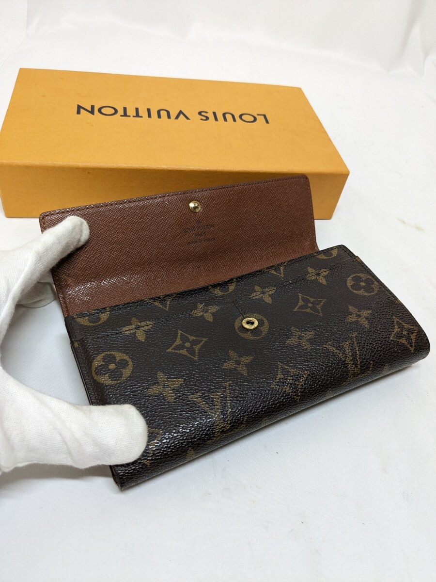 【極美品】 LOUIS VUITTON ルイヴィトン モノグラム 長財布　ポルトフォイユサラ　クレディ　_画像3