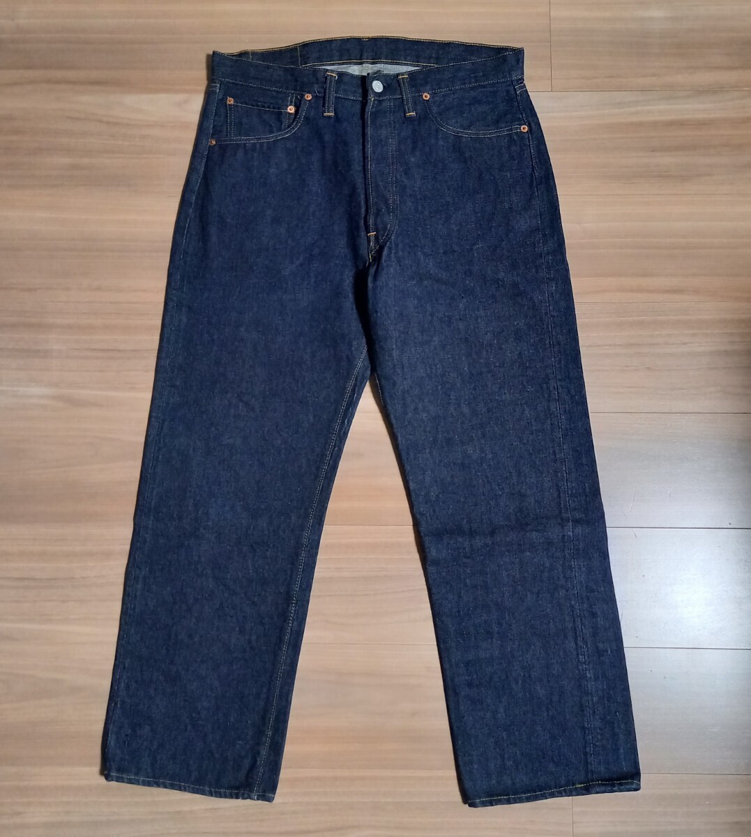 超Special１wash表記36×30ビッグE501リーバイスLevi'sオリジナルsタイプ ビンテージUSA製 デニムbigE (検505革パッチww2片面XX大戦66濃紺の画像2