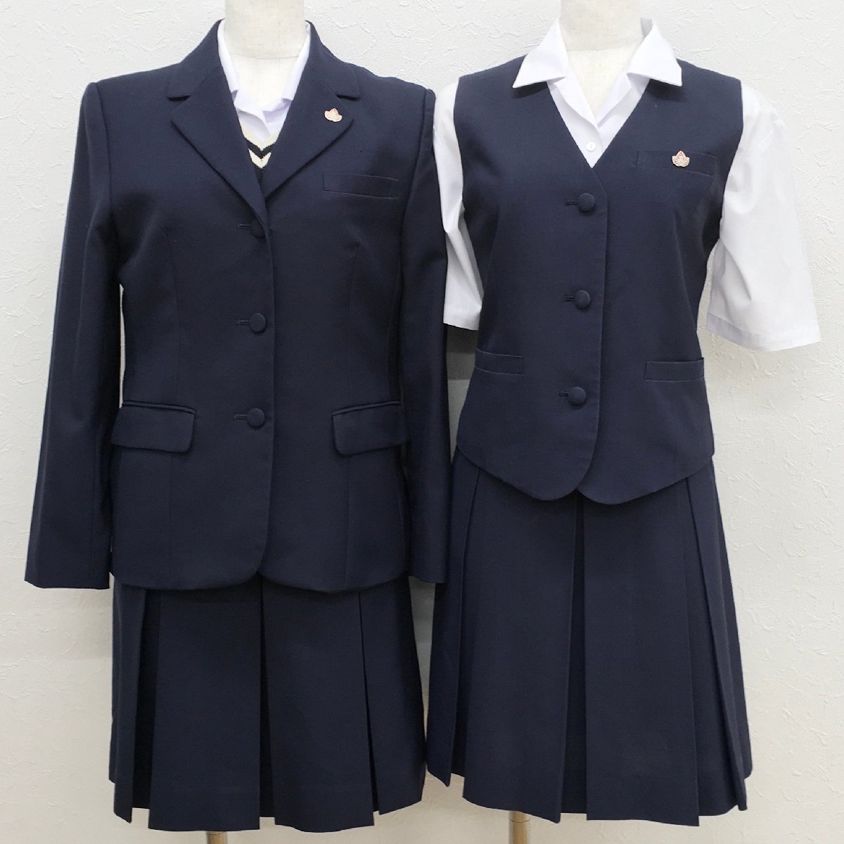 A548/T(中古)埼玉県 与野高校 女子制服7点 /160A/M/L/W63/校章 A548/T(中古)埼玉県 与野高校 女子制服7点 /160A/M/L/W63/校章