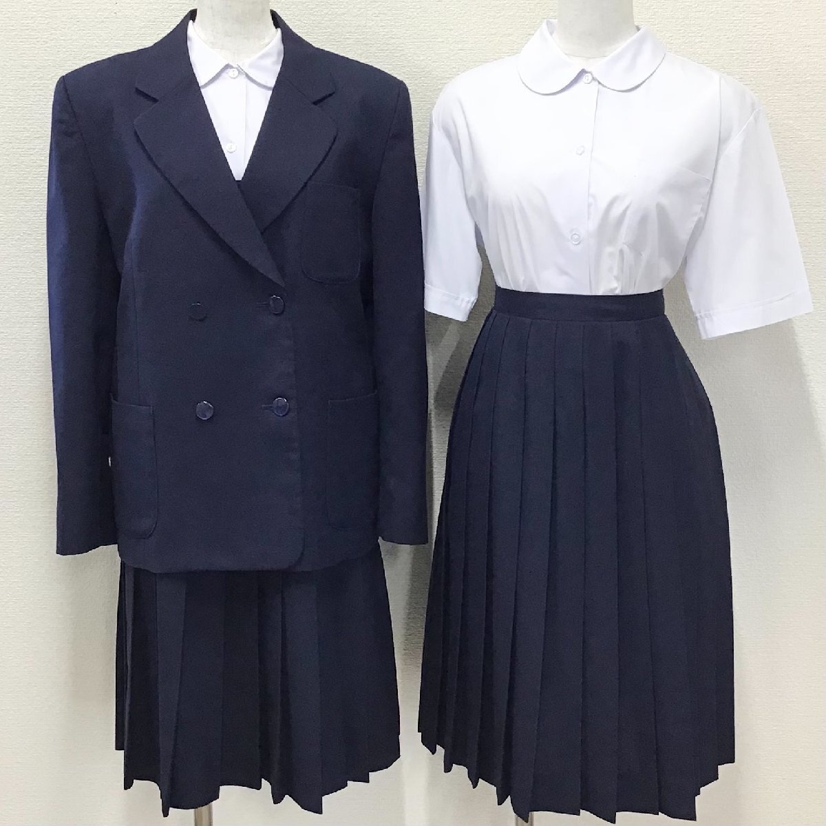 O533/T929(中古)栃木県 宇都宮市立雀宮中学校 女子制服6点 /指定品/170A/LL/W69/ブレザー/ベスト/ブラウス/スカート/ISAMI/NIKKE/卒業生品_画像1