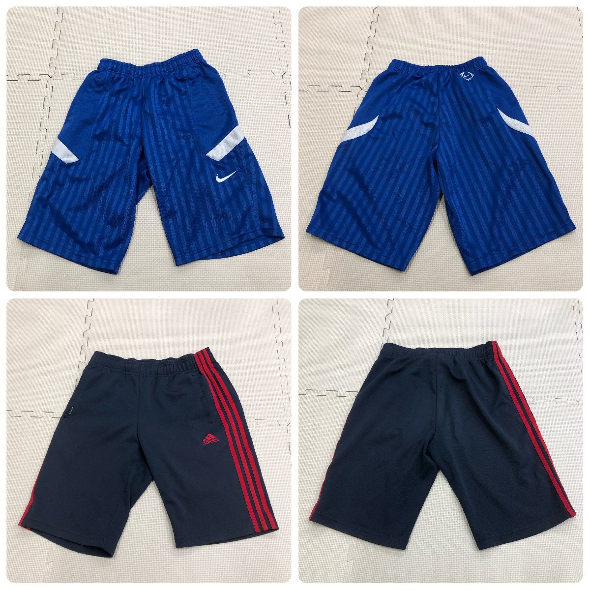 M463/Y( used ) Yamagata direction gym uniform 9 point /130/150/160/S/ short sleeves / shorts / blue series / navy blue series / red series /adidas/MIZUNO/ elementary school student / children's / motion / sport / jersey 