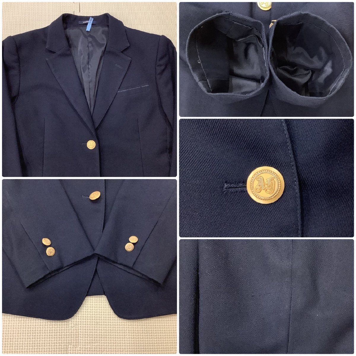 I473/Y(中古)福島県 安達東高校 女子制服6点 /閉校/統合/L/W72 I473/Y(中古)福島県 安達東高校 女子制服6点 /閉校/統合/L/W72