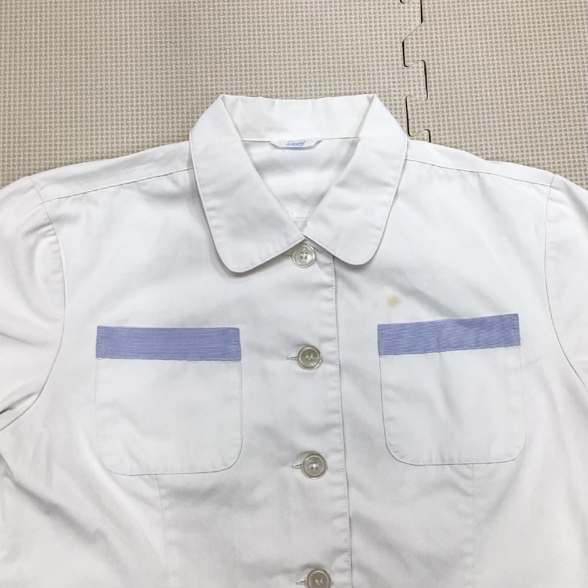 O556/(中古)栃木県 作新学院中等部 女子制服2点 /M/W66/丈63/ブラウス/スカート/Zippy/NIKKE/半袖/夏服/夏用/中学校/高校/学生服/女子学生_画像3