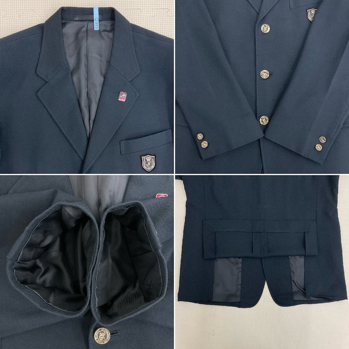 U542/S1080(中古)大阪府 常翔学園高校 男子制服7点 /大きめ/校章 U542/S1080(中古)大阪府 常翔学園高校 男子制服7点 /大きめ/校章