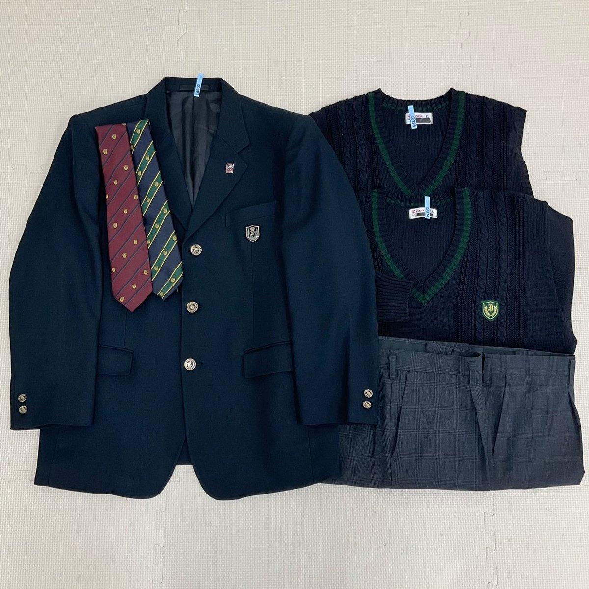 U542/S1080(中古)大阪府 常翔学園高校 男子制服7点 /大きめ/校章 U542/S1080(中古)大阪府 常翔学園高校 男子制服7点 /大きめ/校章