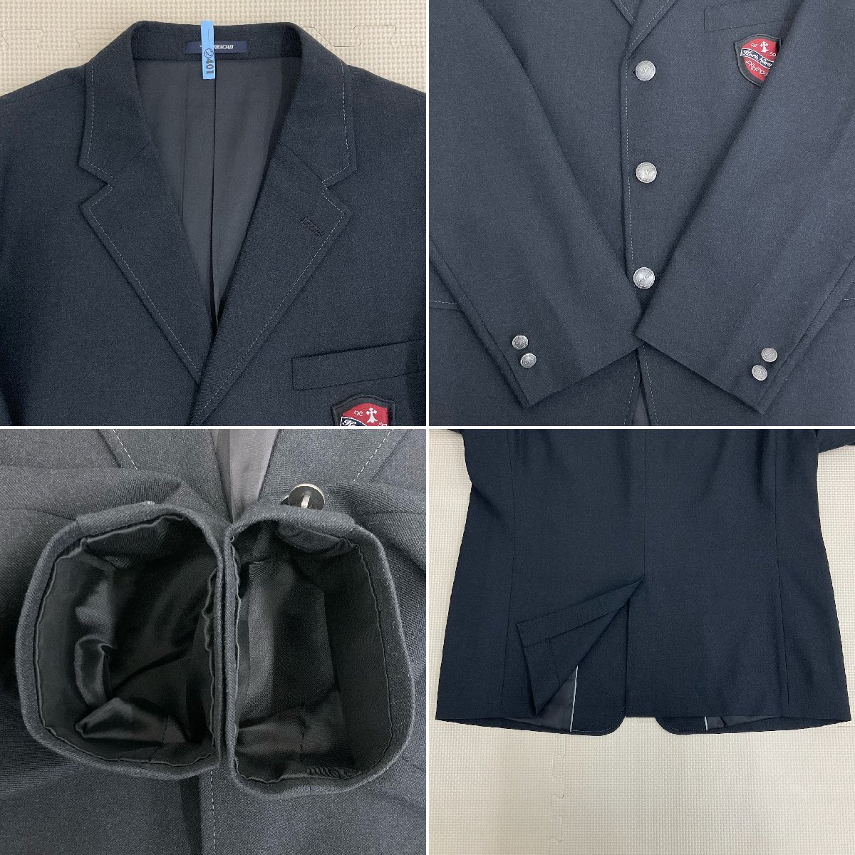 U544/S1080(中古)大阪府 香里ヌヴェール学院高校 男子制服5点 U544/S1080(中古)大阪府 香里ヌヴェール学院高校 男子制服5点
