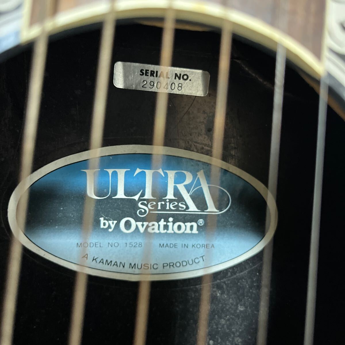 ULTRA Series　Ovation　NO.1528　オベーション　アコースティックギター　ジャンク品_画像9