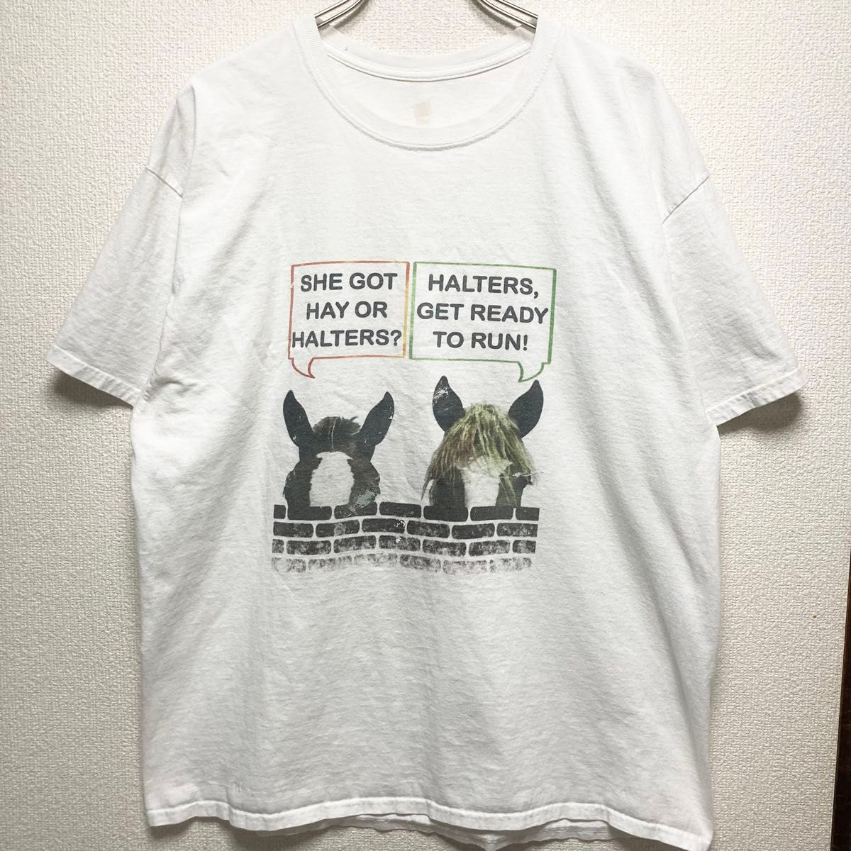 【グッドグラフィック】US古着 10s 馬 デザインTシャツ