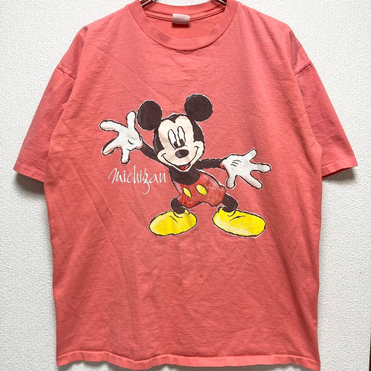 【レトロ】US古着 90s Disney Mickey デザインTシャツ