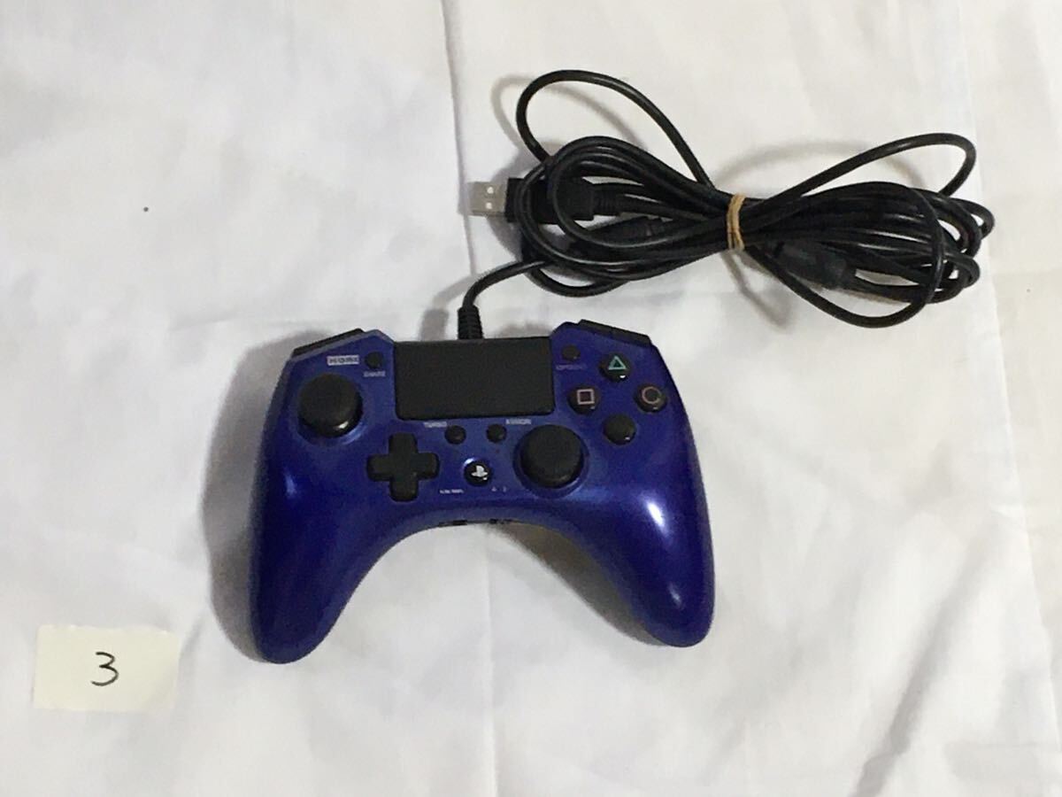 HORI PS4コントローラー HORIPAD FPS PLUS★PS4-025/026/027 ブルー 動作確認済の画像2