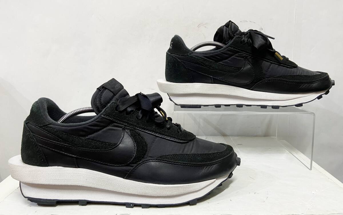 US9.5/27.5cm◆sacai × Nike LDV Waffle Triple Black サカイ ナイキ ワッフル トリプルブラック スニーカー 靴 BV0073-002の画像5