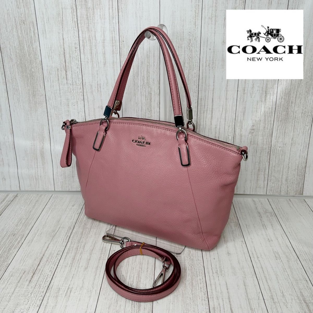 COACH コーチ　レザー　2WAY ハンドバッグ　ショルダーバッグ　22