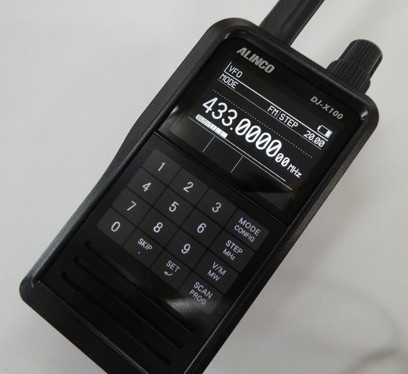 送料無料 ALINCO デジタル・マルチモードレシーバー DJ-X100 受信改造済 ソフトケース付き　新製品