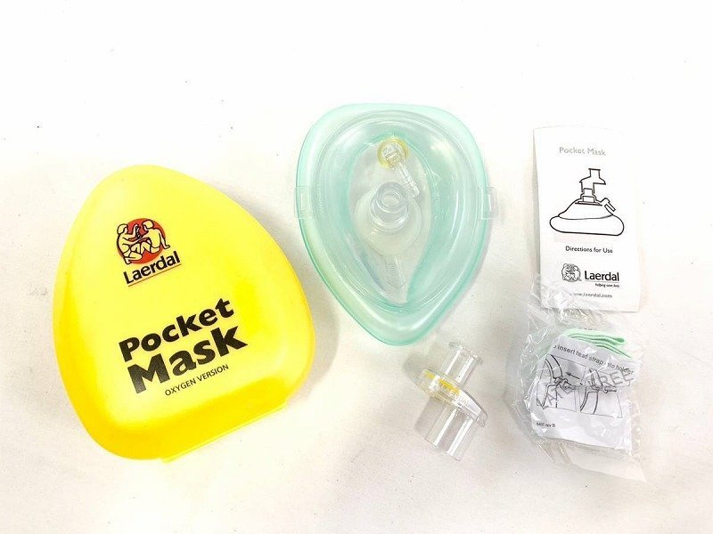 [ new goods ]*Laerdal pocket mask heart .. raw human work .. vessel for mask 3 piece (60) *SC6EK