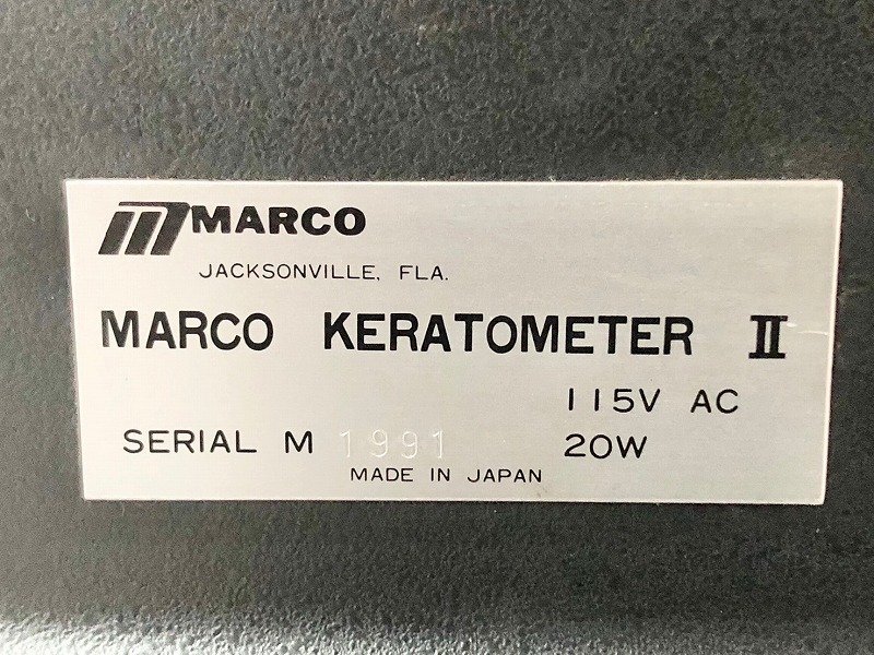 MARCO KERATOMETER II ケラトメーター 検眼鏡 屈折検査 眼科機器 (120) ☆BB26NK-W#24_画像10