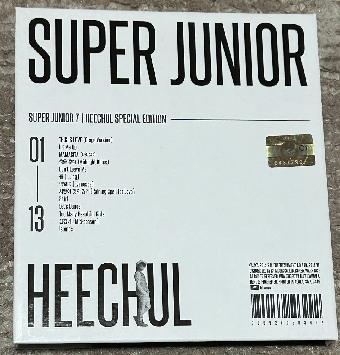 レア最安　ヒチョル Ver. 7集 This is Love SUPER JUNIOR CD_画像3