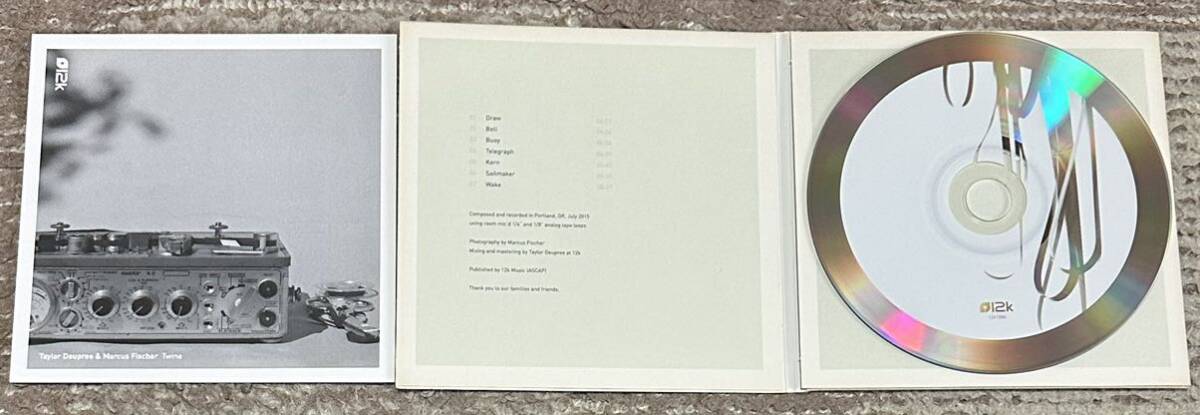 廃盤最安　12k CD　テイラー・デュプリー　Taylor Deupree & Marcus Fischer TWINE CD Limited edition of 1000. /Experimental, Ambient,_画像2