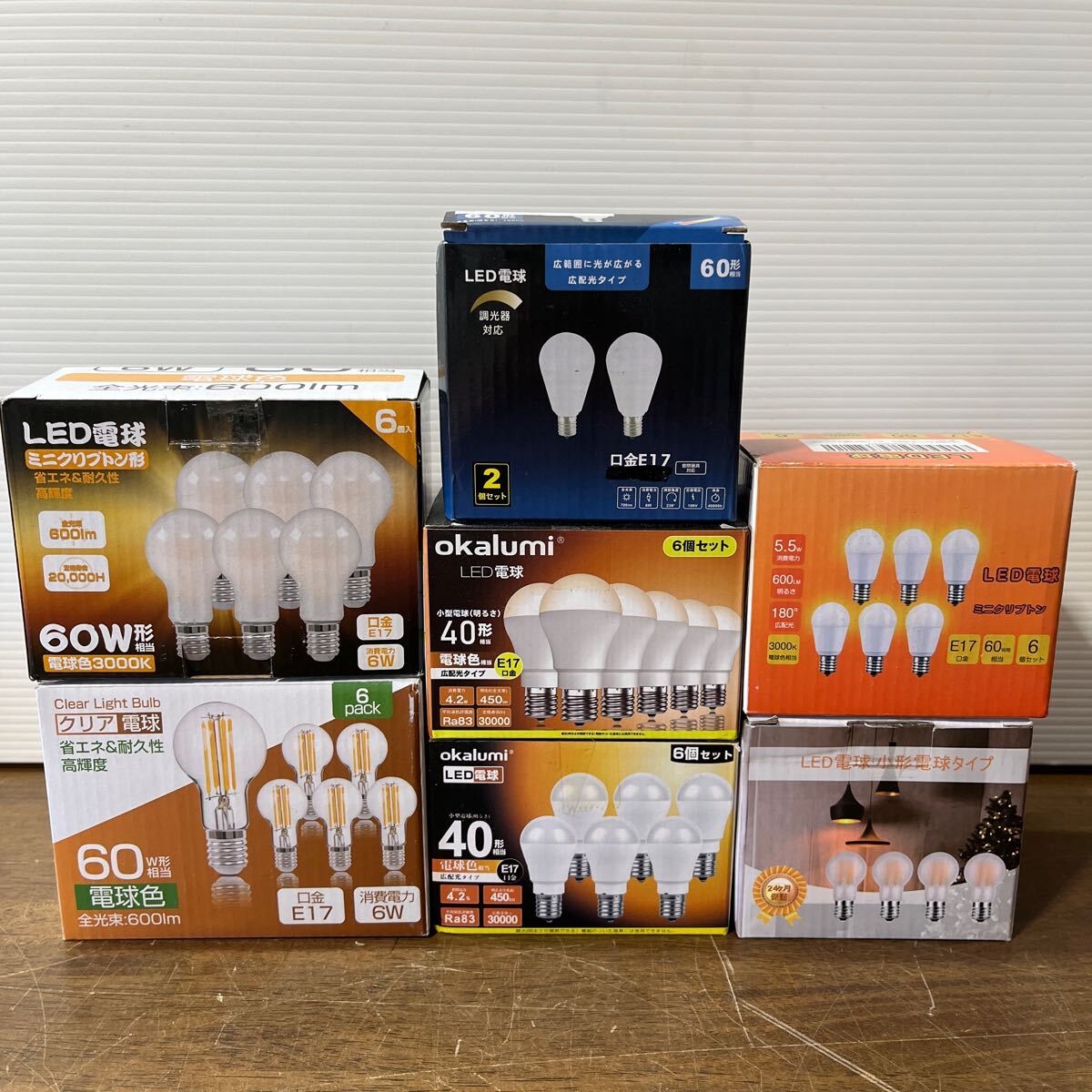 LED電球 小型電球タイプ/ミニクリプトン 等 E17 40形 60形 まとめ売り メーカー色々 (d1_画像1