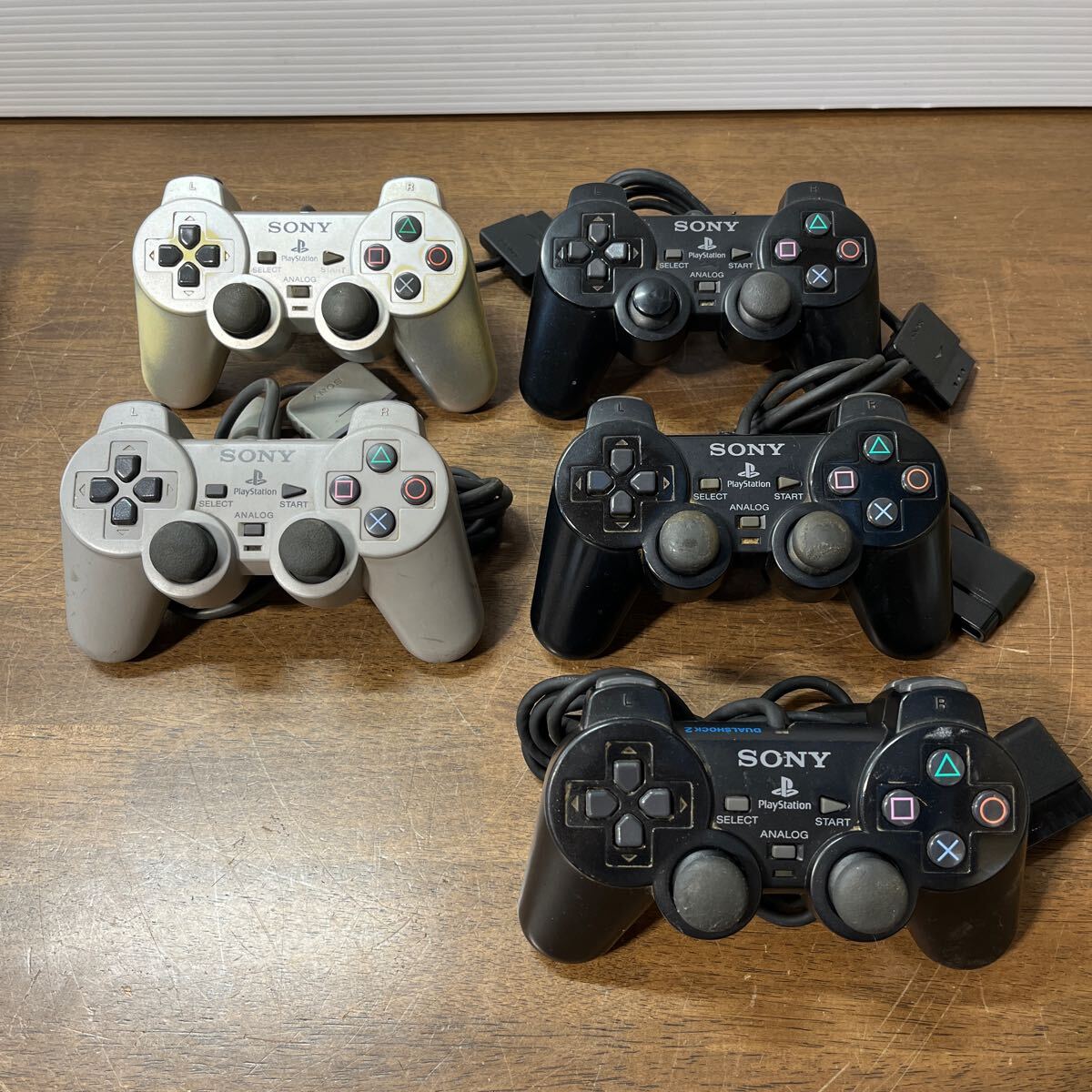 PS PS2 本体1台 コントローラー5個 デュアルショック2 他 まとめてセット プレステ プレイステーション SONY ソニー 中古 (3-1_画像7