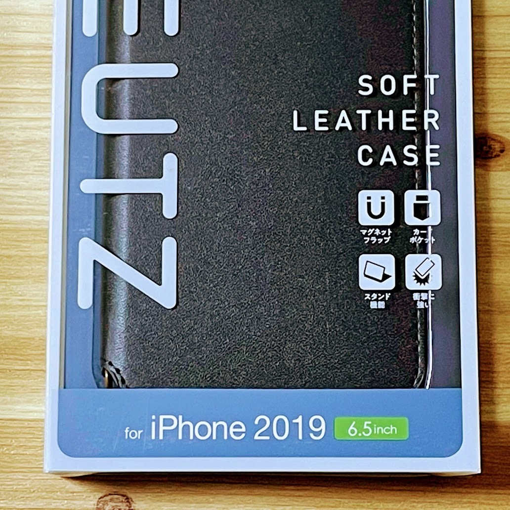 エレコム iPhone 11 Pro Max 手帳型ケース カバー ソフトレザー ネイビー 磁石付 ストラップホール ワイヤレス充電対応 エアクッション 102の画像8