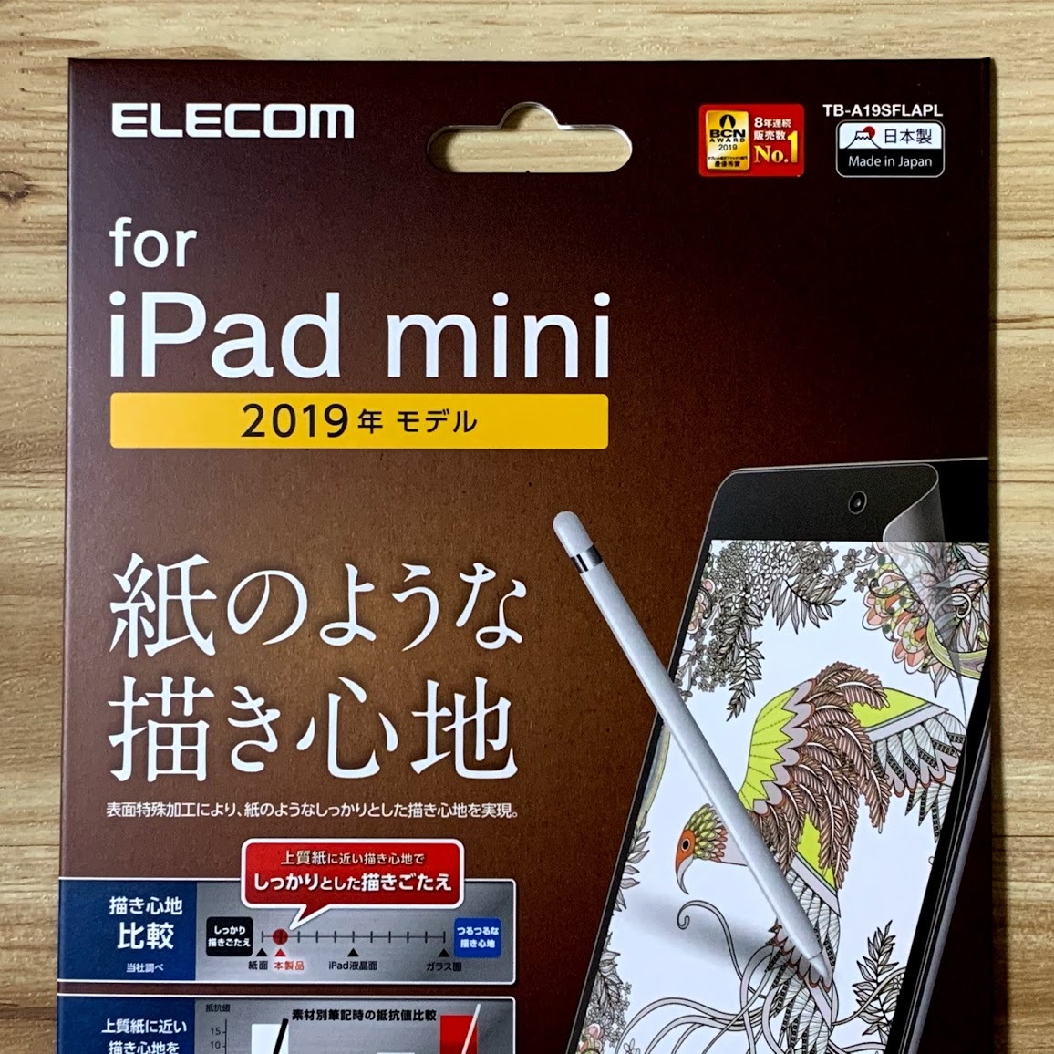 2個☆ エレコム iPad mini5 2019年モデル 保護フィルム 上質紙 ペーパーライク 指紋・反射防止 アンチグレア加工 第5世代 594 匿名_画像7