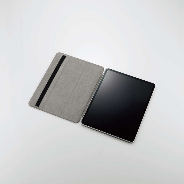 エレコム iPad Pro 12.9 ケース 第6世代 第5世代 2022年 2021年 ソフトレザーカバー ブラック 超薄型 軽量設計 背面クリア 手帳型 482_画像2