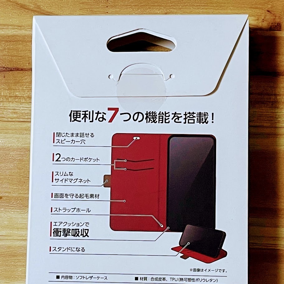 2個 Galaxy A52 5G SC-53B 手帳型ケース カバー ソフトレザー 耐衝撃 ブラック マグネット ストラップホール付 磁石付 カードポケット 465の画像9