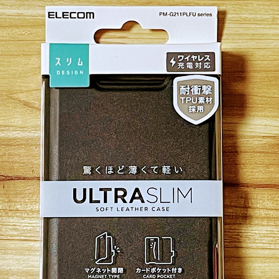 エレコム Galaxy S21 5G 手帳型ケース 高級感のあるソフトレザー素材 カバー カード ブラック SCG09 SC-51B 薄型・超軽量 磁石付 182_画像7