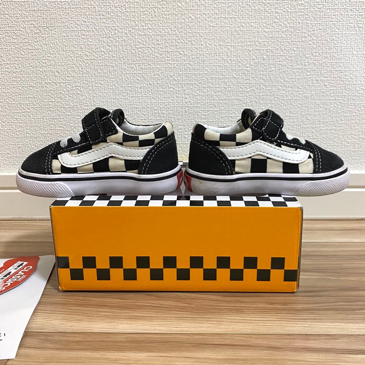 VANS ベビー オールドスクール チェッカー ファーストシューズ 12cm