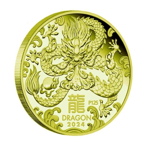 3色セット 18kgp オーストラリア 龍年 辰年 記念 ゴールド シルバー コイン replica 縁起物 高品質 質感 高品質☆ 大人気 格安 送料無料_画像5