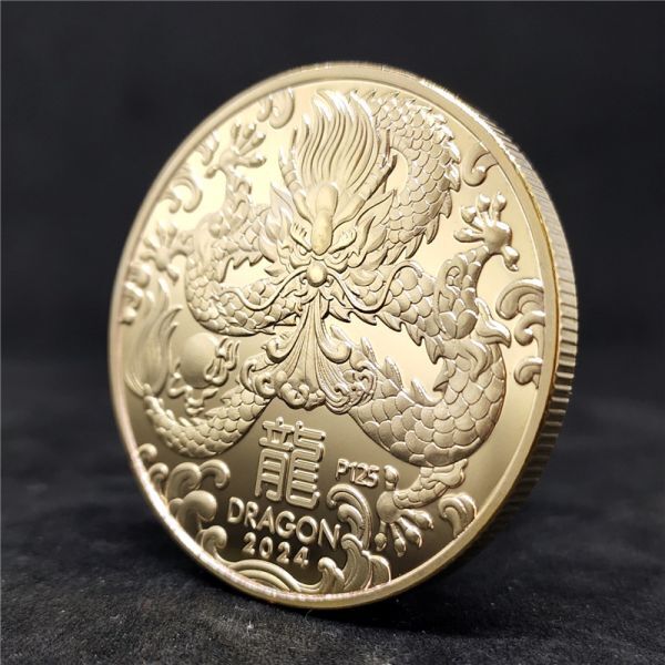 3色セット 18kgp オーストラリア 龍年 辰年 記念 ゴールド シルバー コイン replica 縁起物 高品質上質 質感 高品質 大人気 格安 送料無料_画像7