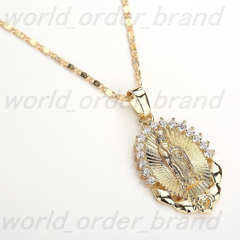 新品 18ｋgpゴールド ダイヤモンドcz マリアコインネックレス 11g 45cm メンズレディース 上質 質感 高品質 大人気 Maria coin necklaceの画像5