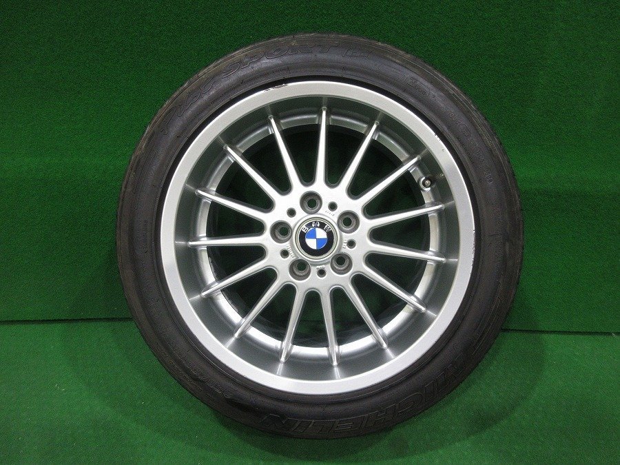 希少/良品★BMW 7シリーズ E38 Mスポーツ 純正 18インチ 18×9J +22 18×8J +20 120-5穴 溝有★MICHELIN 255/45R18 235/50R18 ラジアル 4本_画像2