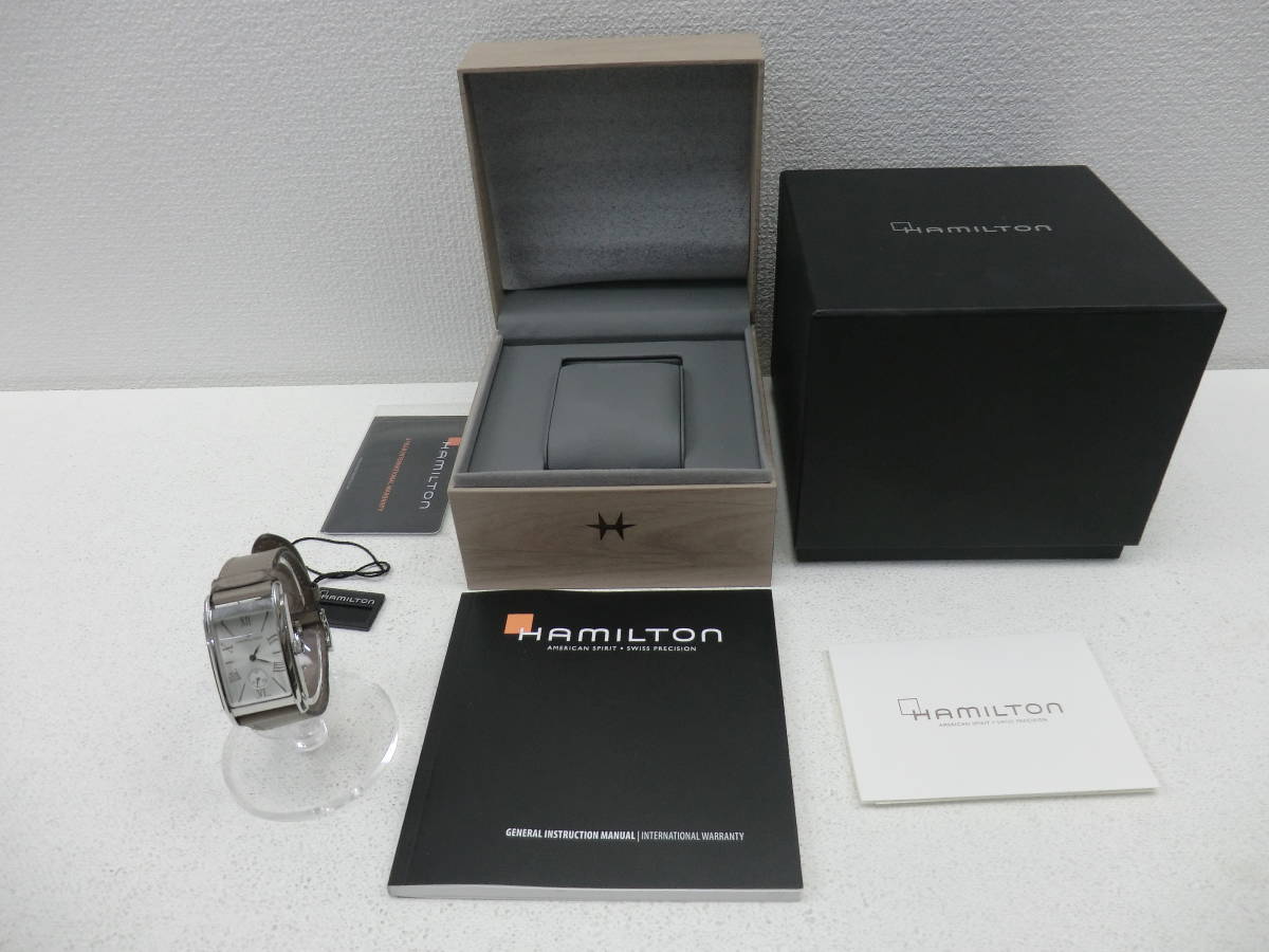 【楽ギフ_のし宛書】 mo/564237/2402/ハミルトン H11421514/中古品 レザーストラップ SV ラージ ローマ アードモア HAMILTON その他