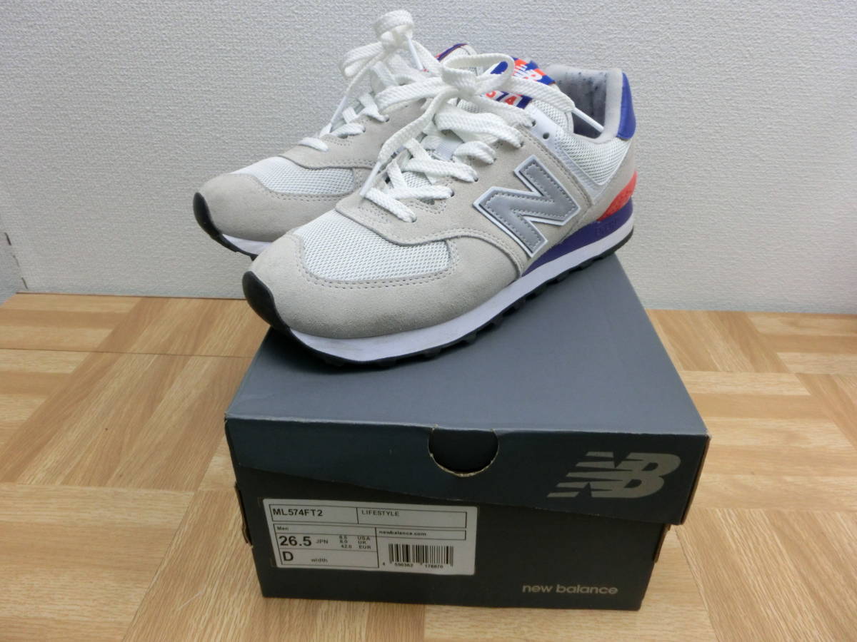 it/272114/2201/ニューバランス × FCトーキョー NEW BALANCE × FC東京 ローカットスニーカー　ML574FT2/グレー系/サイズ26.5ｃｍ_画像1