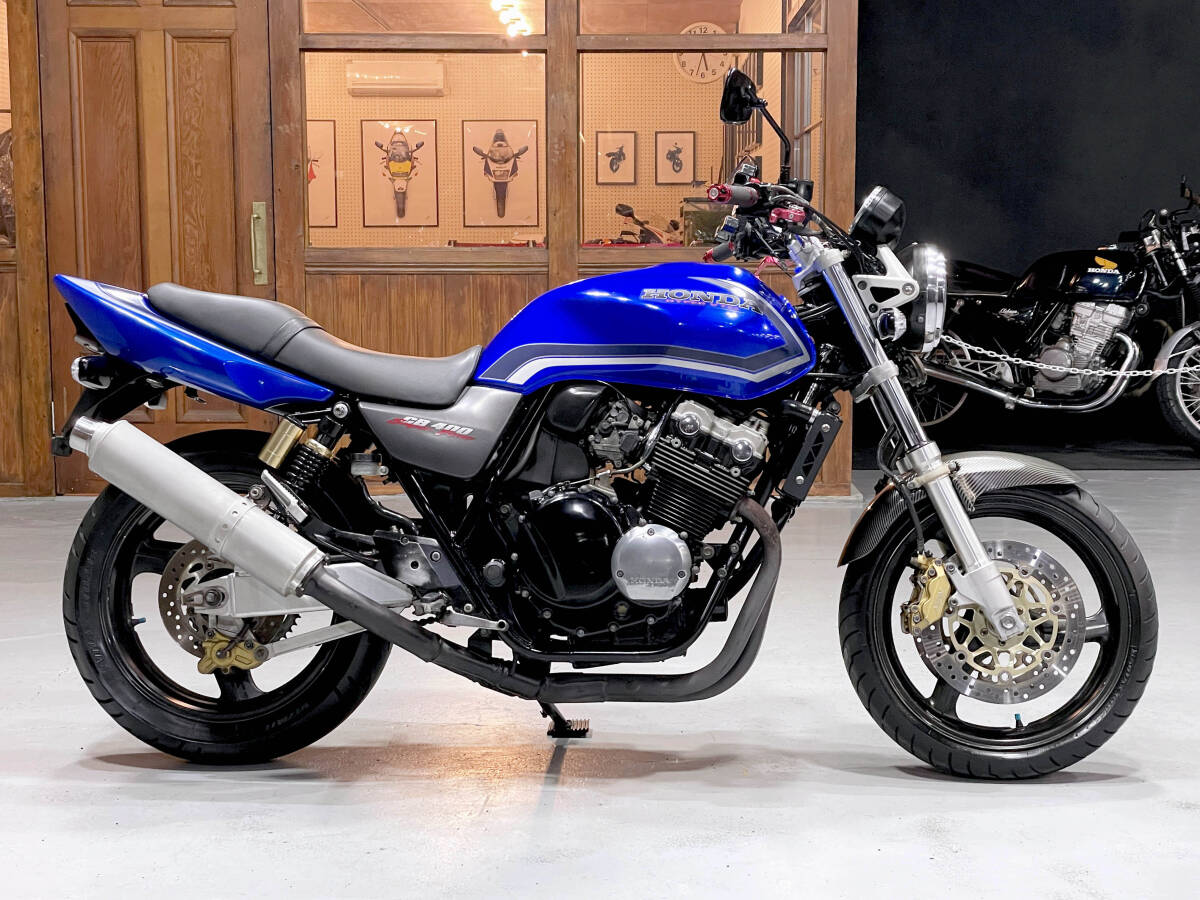 ★GW大セール★ CB400SF VTEC NC39 ★動画★ スマホホルダー/デイトナ製USBポート装備 車検R7年2月 スーパーフォア 4522_画像1