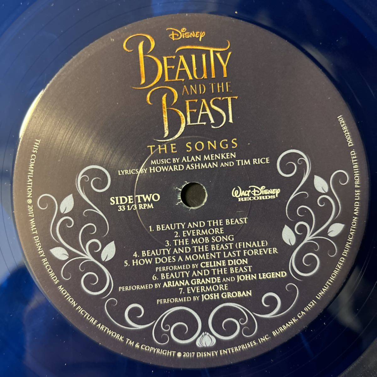 美女と野獣 レコード サントラ サウンドトラック ost 映画 実写版 LP vinyl アナログ disney ディズニーの画像4