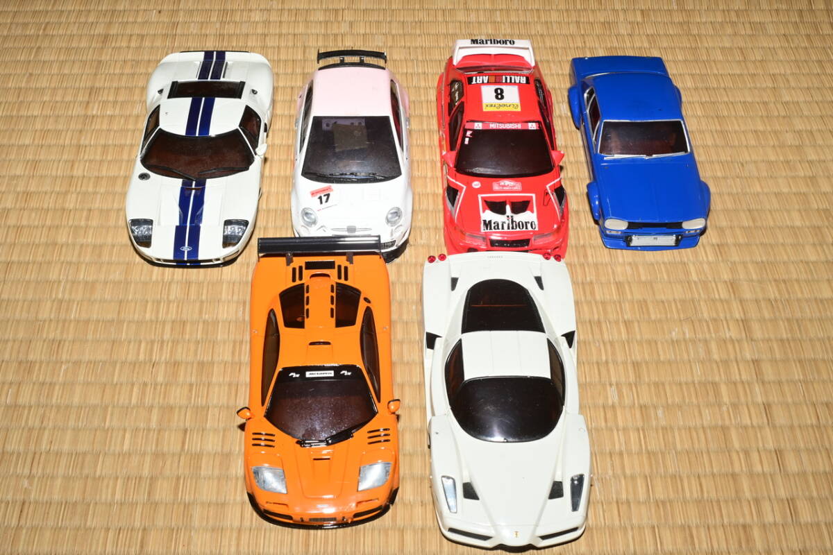 Kyosho 京商 Mini-Z ミニッツ レーサー 6台 ハコスカ Fiat500 ランエボ GT40 等 ジャンク 中古品 ラジコン_画像1