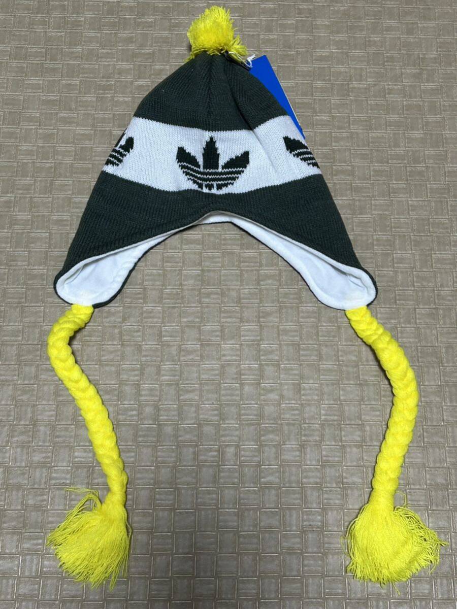 adidas・オリジナルス・ボンボン付き　ニット帽・フリーサイズ・10点・新品_画像1