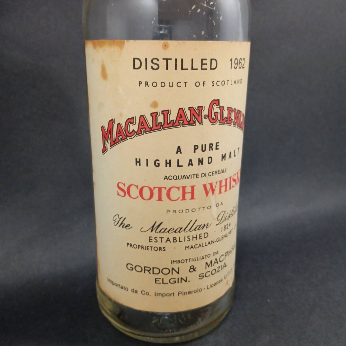 ◆マッカラン MACALLAN グレンリベット G&M ゴードン&マクファイル 15年 シェリー ウッド 1962 空ボトル 空 瓶◆KAS32070_画像2