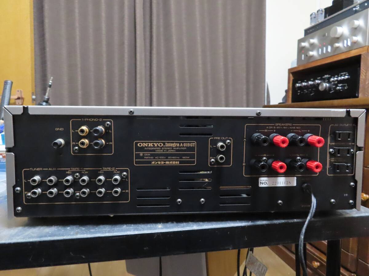 ONKYO プリメインアンプ Integra A-819GT【修理・動作品】_画像8