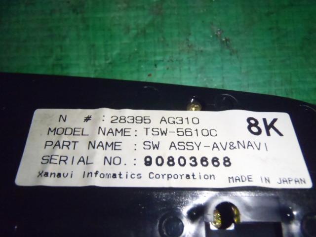 グロリア HY34 AC　スイッチ　パネル エアコンパネル Xanavi TSW-5610C 28395-AG310 28395 AG310_画像3