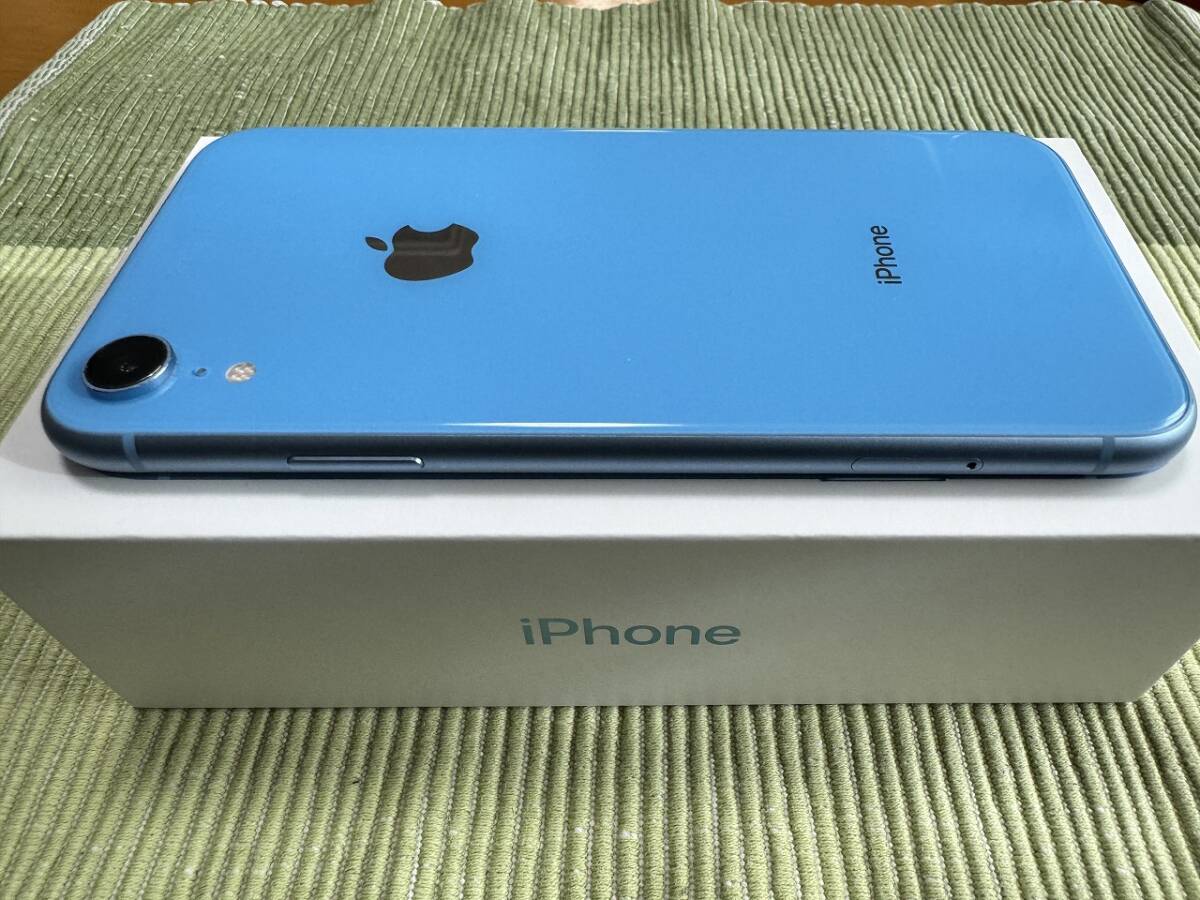 【美品】Apple iPhone XR 256GB ブルー SIMフリー_画像9