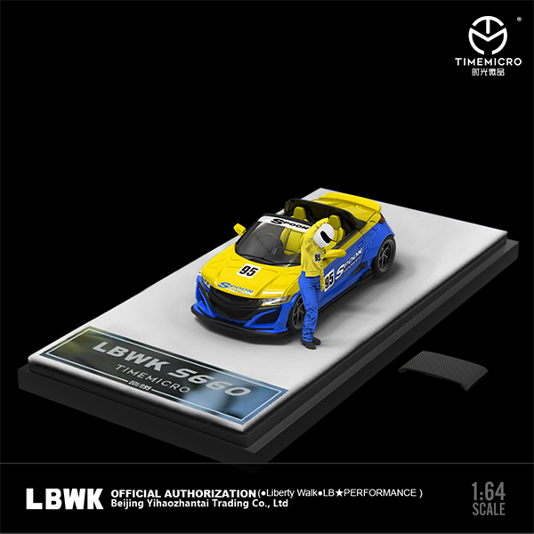 1/64　Time Micro　HONDA　S660　フィギュア付き　LBWK　Spoon　ホンダ　timemicro　タイムマイクロ　ローウィング●Ｍ７０_画像1