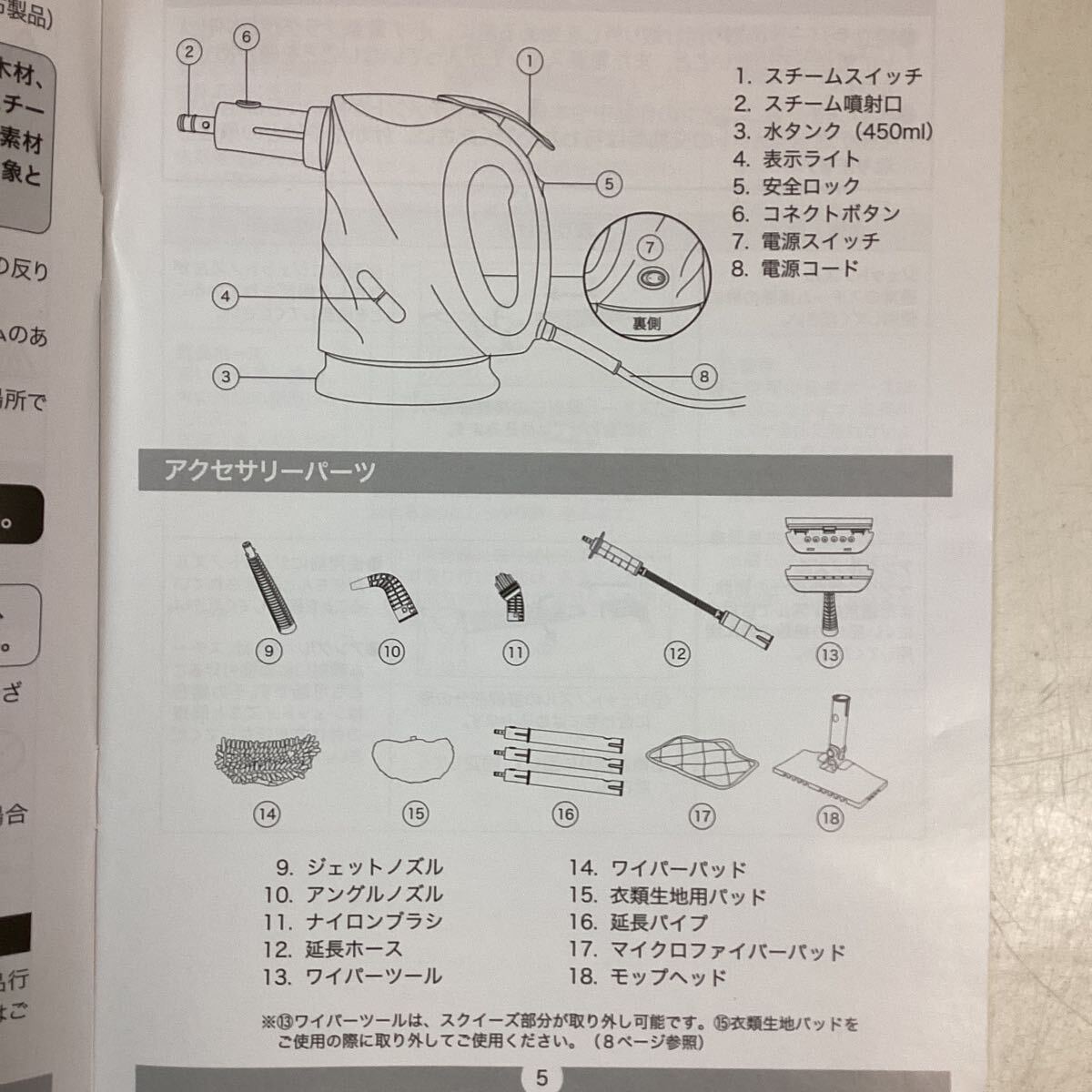 y359 H2O スチーム ユニオン KS-7880-RD レッド 専用クリーニングキット付き スチームクリーナー スチーマー油汚れ キッチン 掃除 未使用_画像4