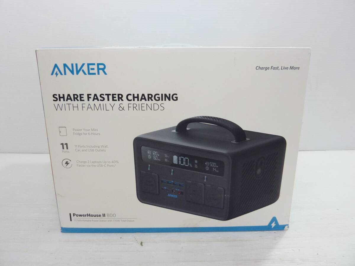 CV5530ta 売切り！展示品 Anker PowerHouse Ⅱ 800 アンカー パワーハウス II ポータブル電源 大容量 777.6Wh 防災 キャンプ アウトドアの画像2