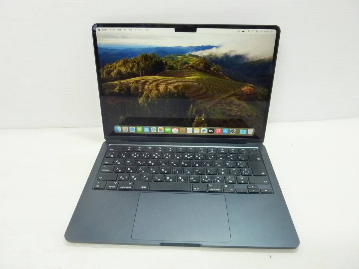 CV5482ta 売切！美品 Apple MacBook Air Liquid Retinaディスプレイ 13.6 MLY33J/A ミッドナイト SSD 256GB メモリ 8GB M2の画像4