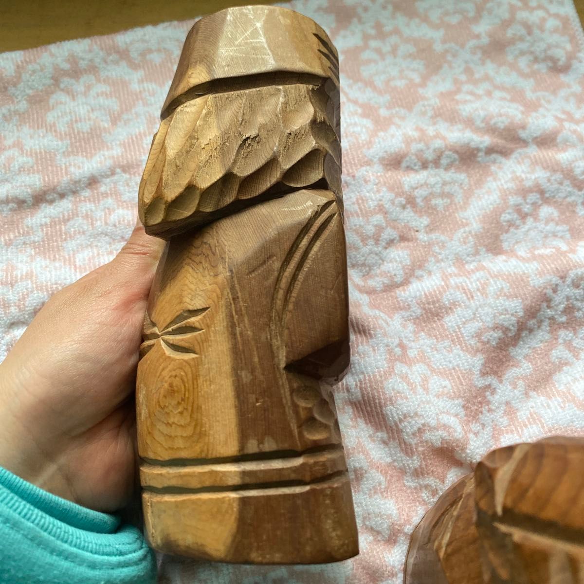 『昭和レトロ』アイヌ 木彫り　 置物　 民芸品　 北海道